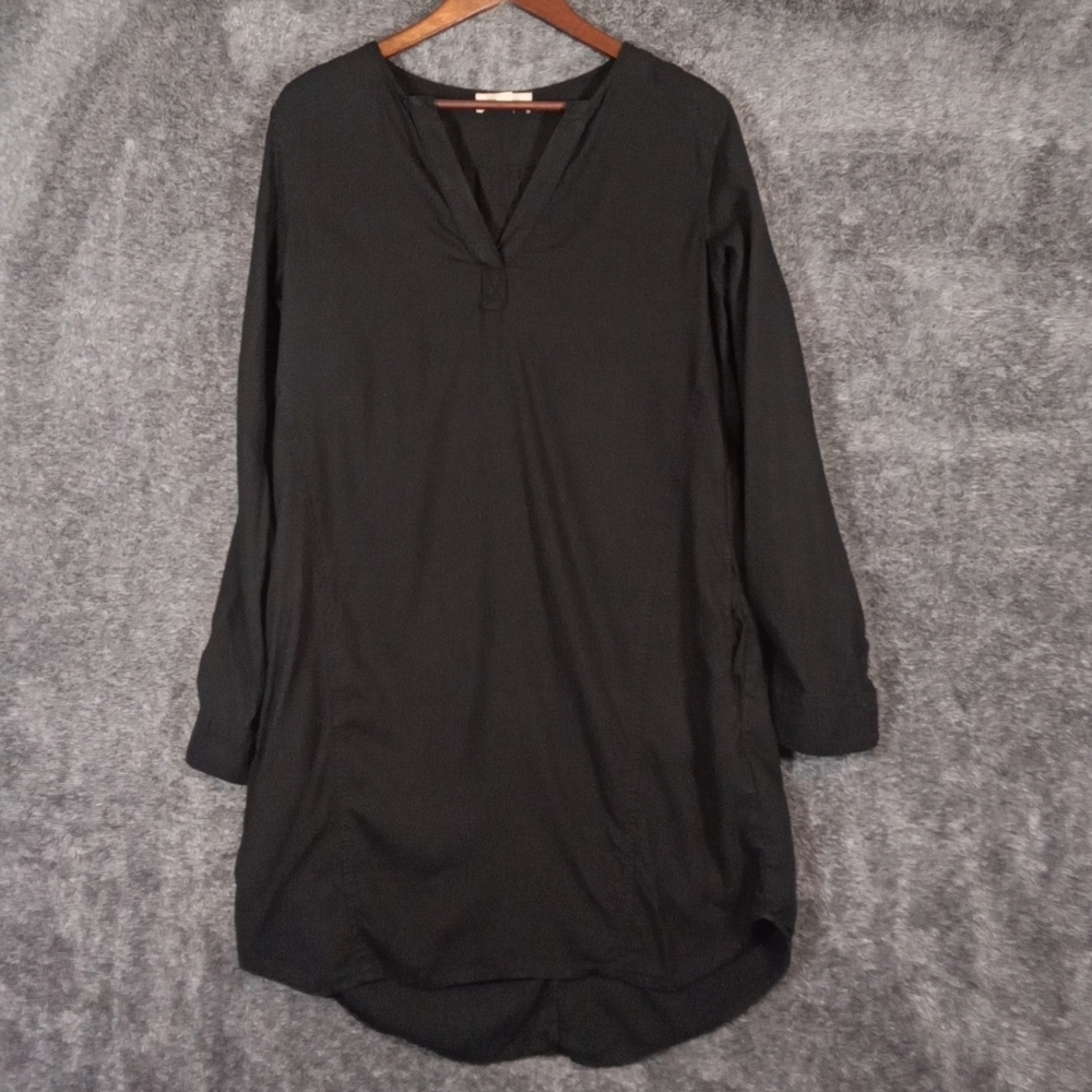 Cloth & Stone Tencel Mini Black Made In USA Womens Dress Spring Size M